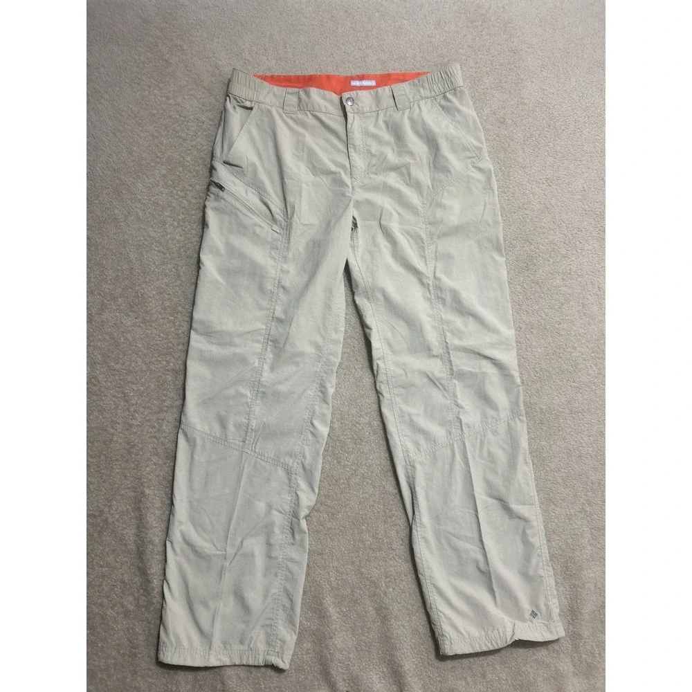 Columbia Pants Men's 38 Beige‎ Lightweight Nylon Insect Blocker Hiking Camping
